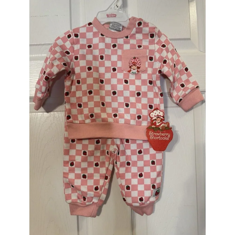 Strawberry Shortcake Infant Girls 2-Piece Top Pants Set 6 Months Pink NEW